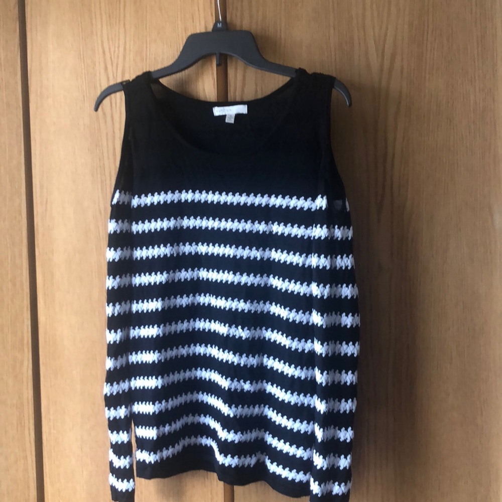 Cold shoulder sweater